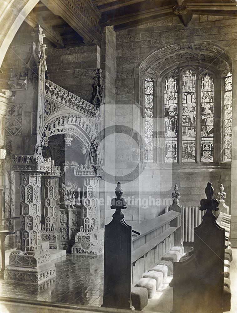 Babington Tomb, St Winifrid's Church, Kingston-on-Soar, c 1930