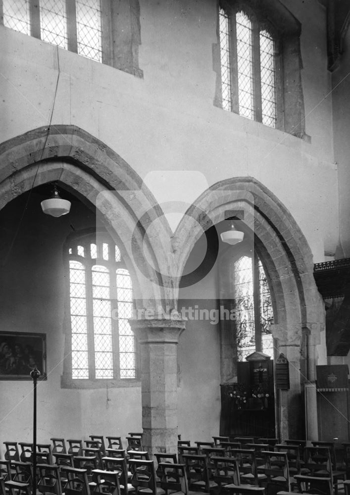 Interior of St Wilfrid's Church, North Muskham, 1949