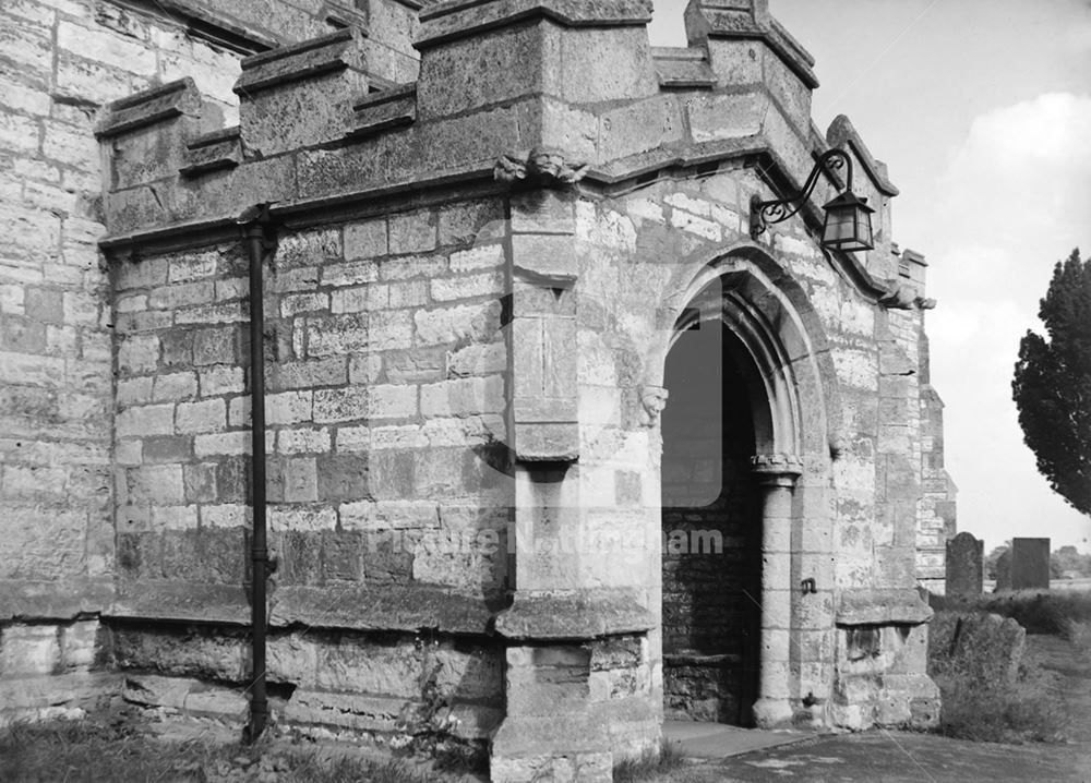 South Porch, St Wilfrid's Church, North Muskham, 1950