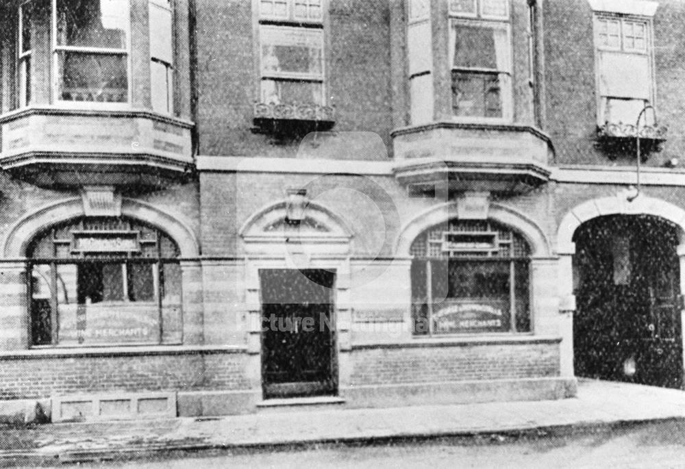 McGeorge and Hippenstall, wine and spirit merchants, Kirkgate, Newark on Trent, 1926