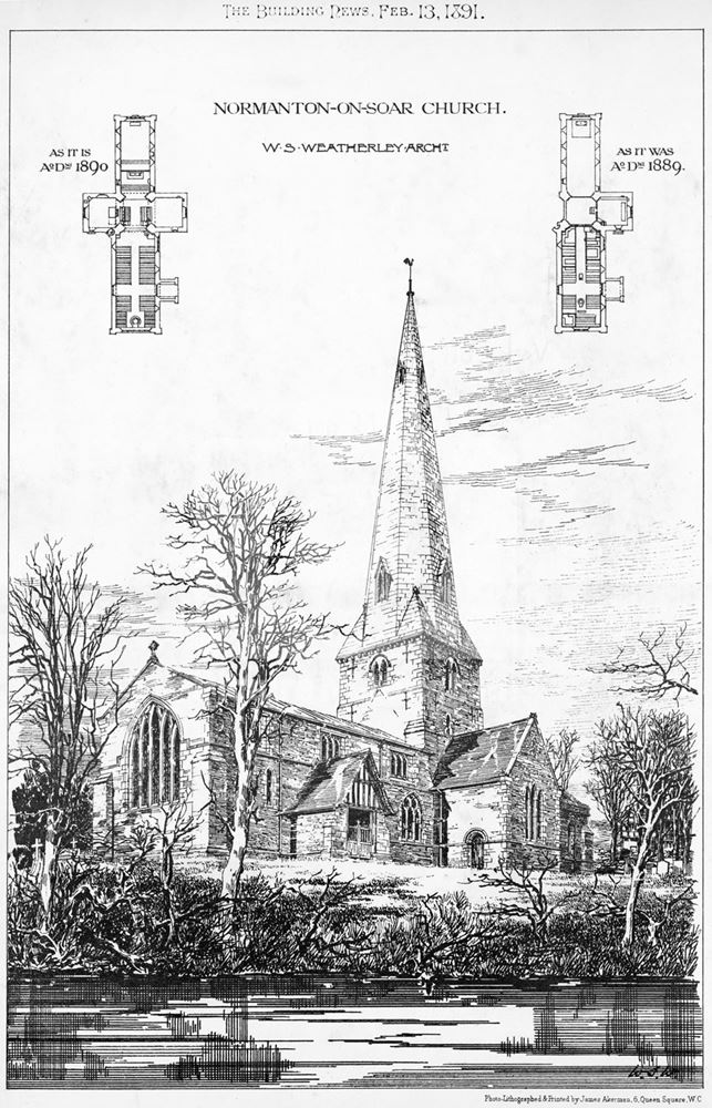 St James' Church, Normanton-on-Soar, 1891