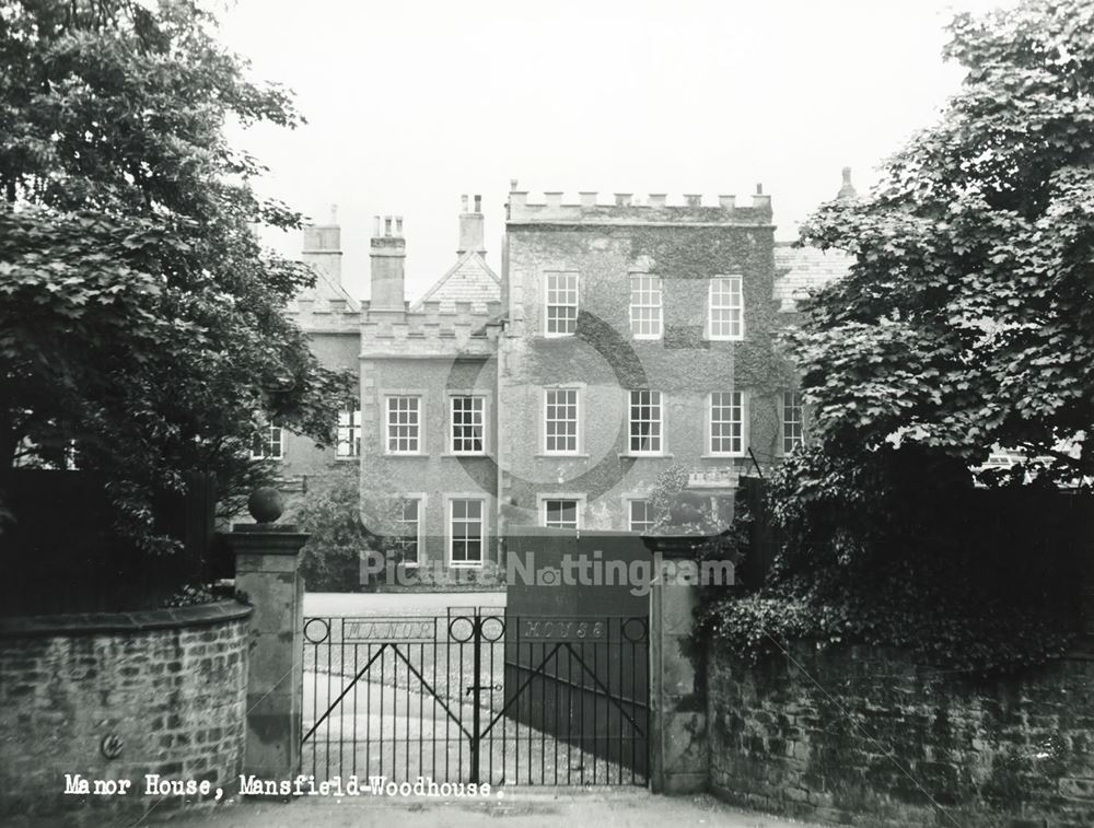 Manor House, Priory Road, Mansfield Woodhouse, c 1950