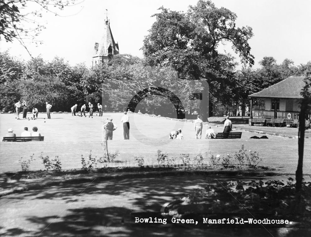 Bowling Green, Yeoman Hill Park, Mansfield Woodhouse, c 1950