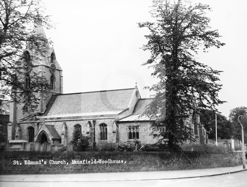 St Edmund's Church, Church Street, Mansfield Woodhouse, c 1950