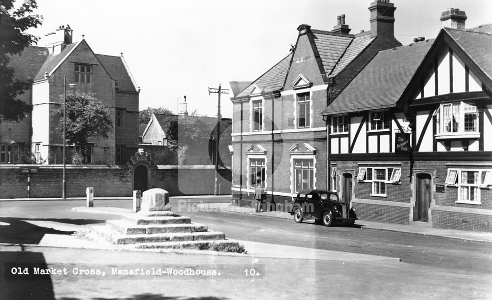 Old Market Cross, Church Street, Mansfield Woodhouse, c 1950