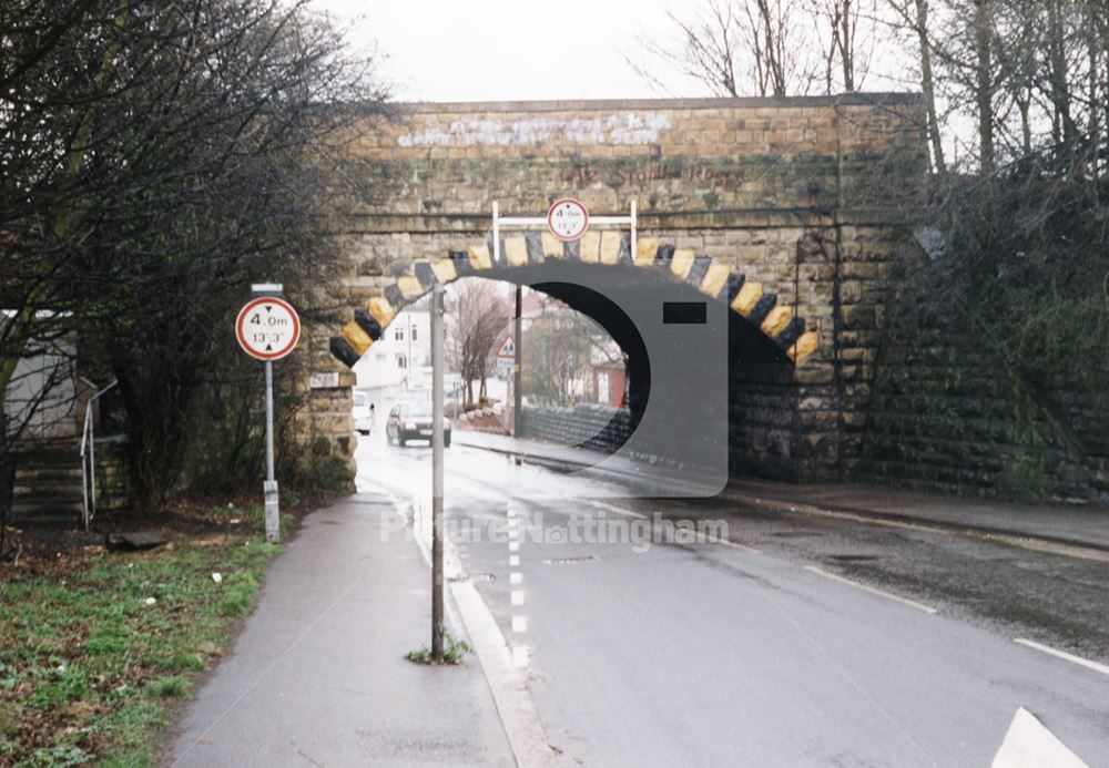 Bridge over Debdale Lane, Mansfield Woodhouse, 1999