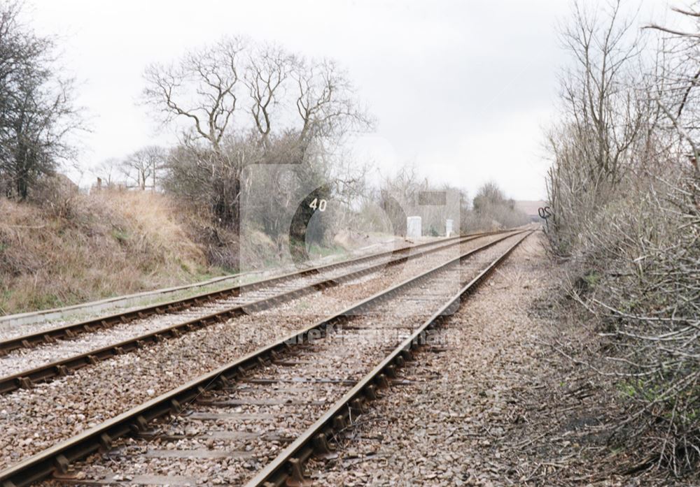 Robin Hood Line north of Littlewood Lane, Mansfield Woodhouse, 1999