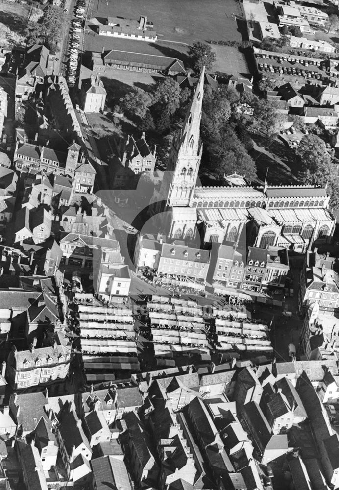 Aerial view, Newark on Trent, 1971