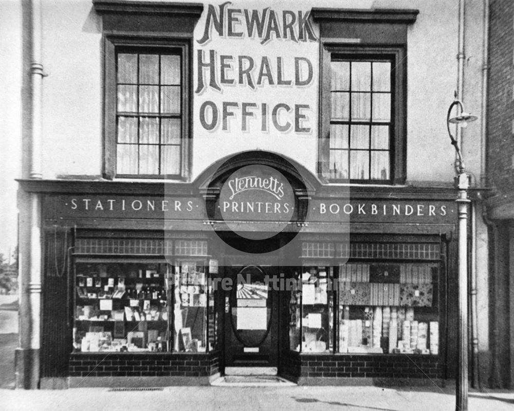 Stennett's shop, Market Place, Newark on Trent, c 1930