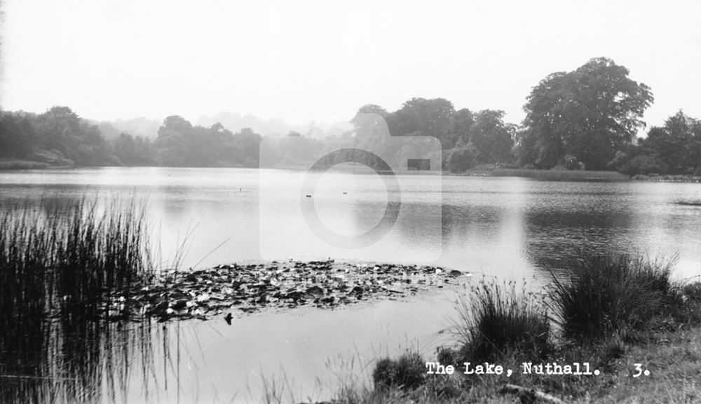 Nuthall Temple Lake, c 1940 ?