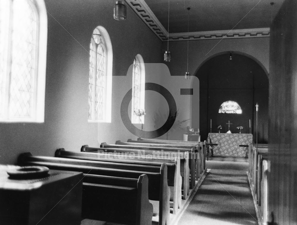 St Denis's Church Interior, Church Lane, Morton, 1979