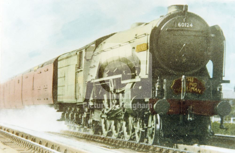 Class A1 4-6-2 60124 'Kenilworth' with the 'Flying Scotsman', North Muskham, c 1950