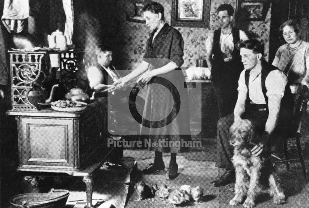 Coal Miners in Esther Gibbon's Boarding House, Ollerton, 1932