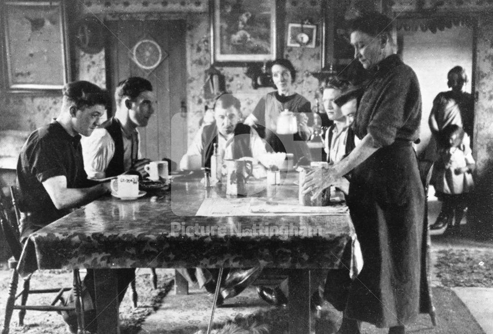 Coal Miners in Esther Gibbon's Boarding House, Ollerton, 1932