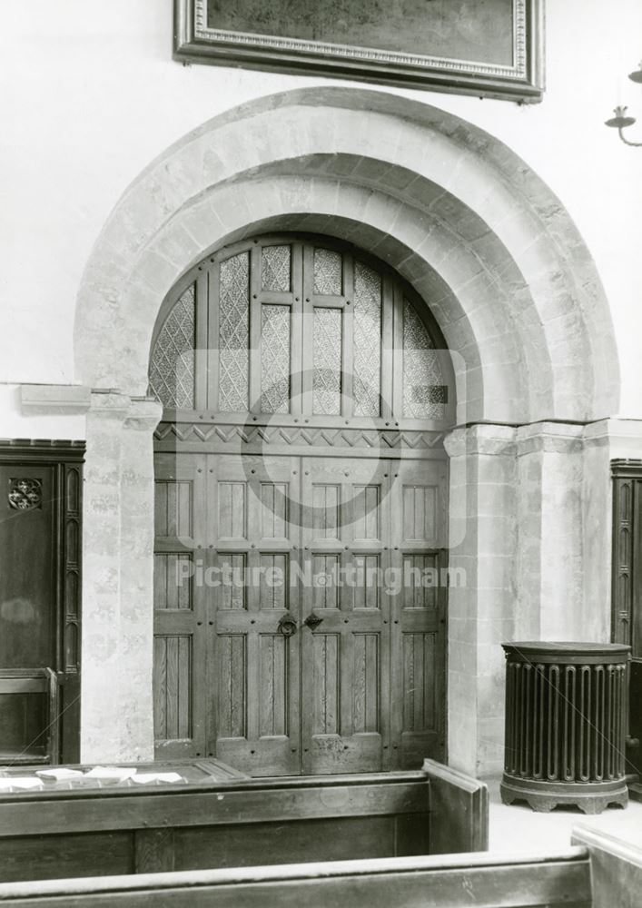 Tower arch in St Mary's Church, Plumtree, undated