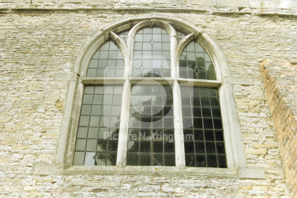 Detail of St Margaret's Church, Owthorpe, 1984