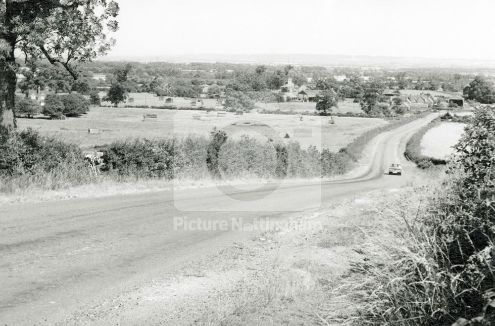 View from Owthorpe Hill, Owthorpe, 1976