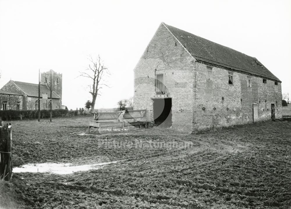 Former tithe barn, Ragnall, 1978