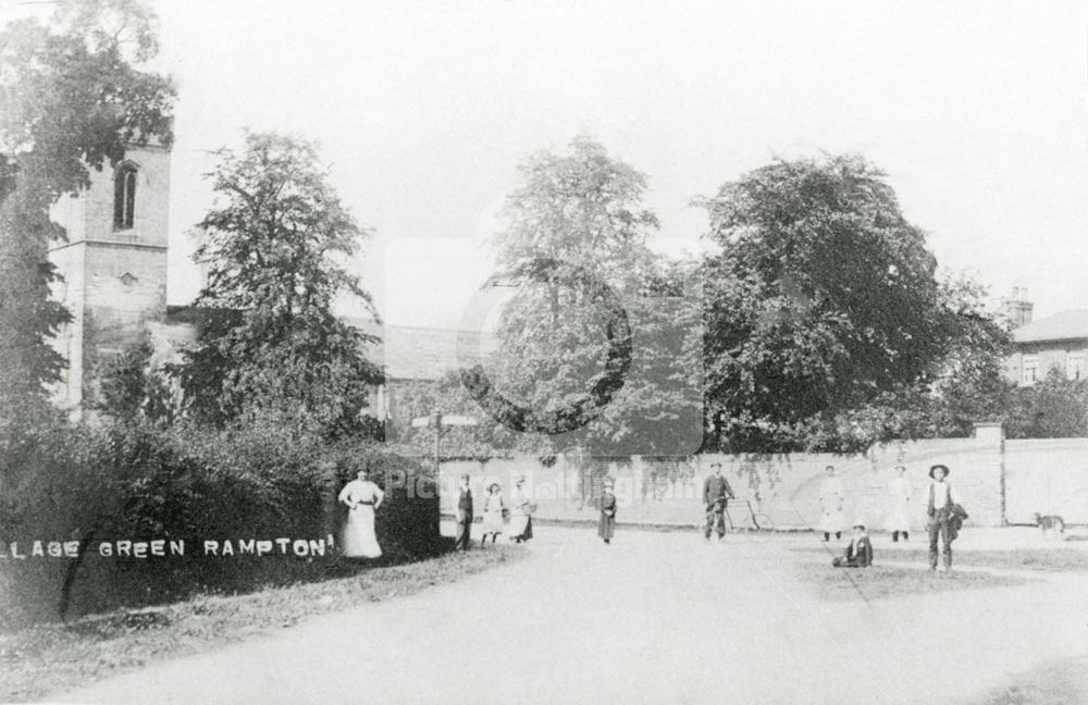 Village green, Rampton, c 1905 ?