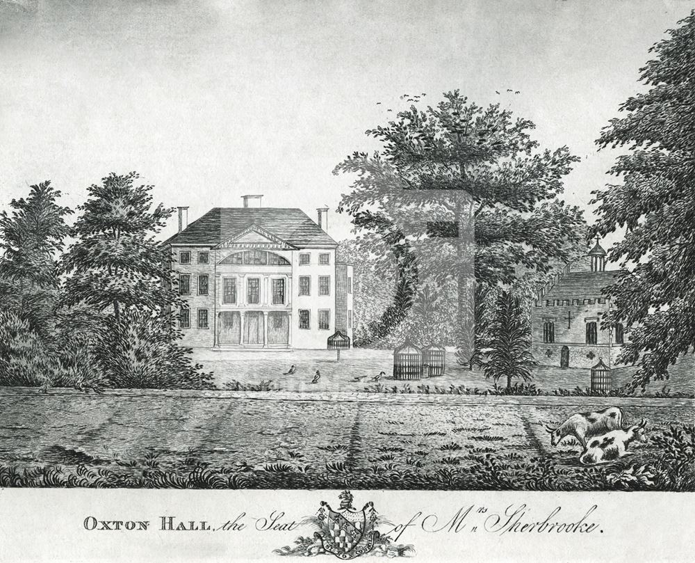 Oxton Hall, Oxton, c 1790 ?