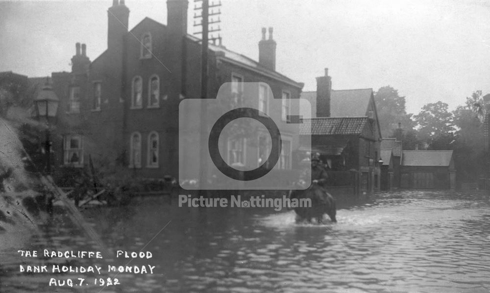 Flooding, Radcliffe on Trent, 1922