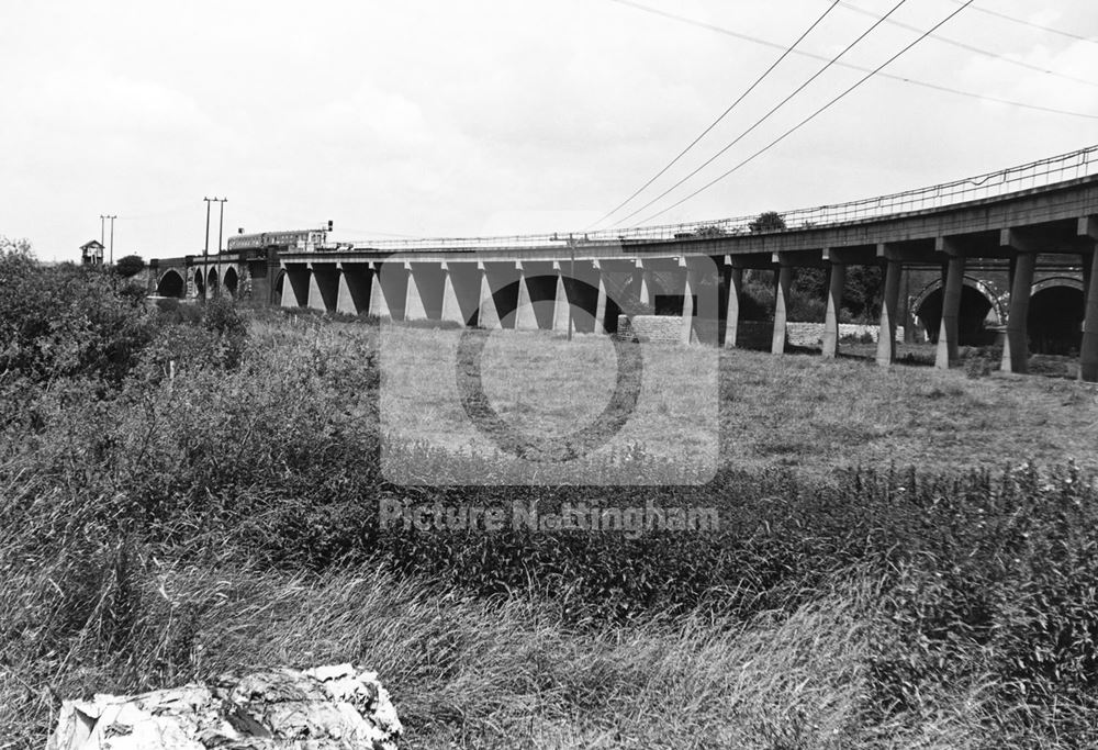 Railway Viaduct, Radcliffe on Trent, 1977