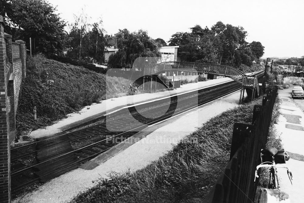 Railway Station, Shelford Road, Radcliffe on Trent, 1977