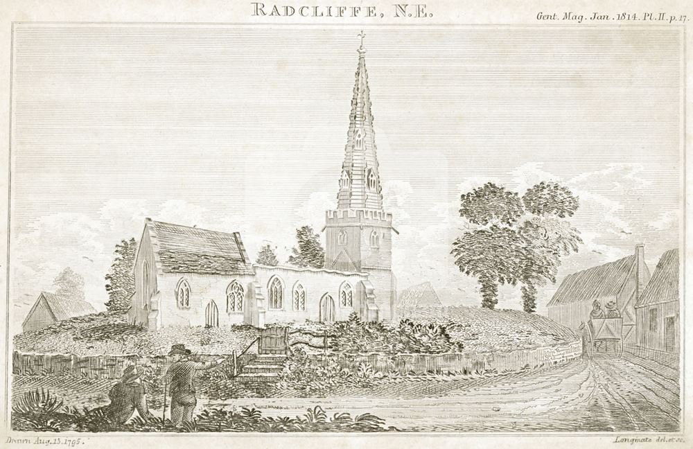 St Mary's Church, Radcliffe on Trent, 1795