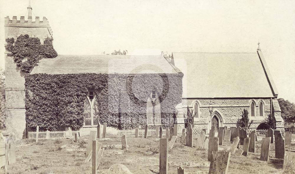 St Mary's Church, Radcliffe on Trent, c 1870 ?