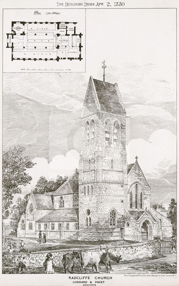 St Mary's Church, Radcliffe on Trent, 1880