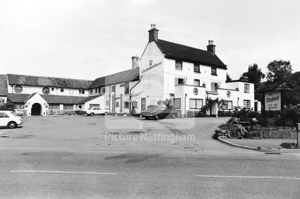 The Chestnuts Hotel and Restaurant, Main Road, Radcliffe on Trent, 1977