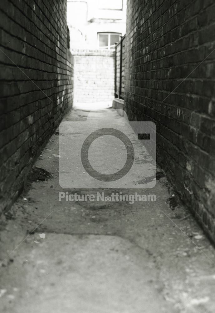 Back Alley, Basford, 1980