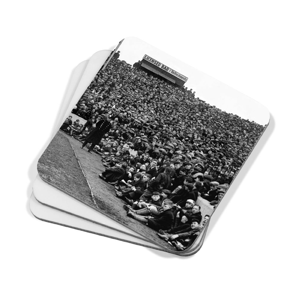 Crowds watching a match at Nottingham Forest Football Club ground